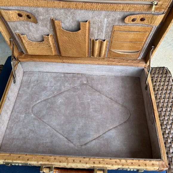 Ostrich 100% genuine briefcase in perfect condition. Vintage from the 1990's - Picture 13 of 13